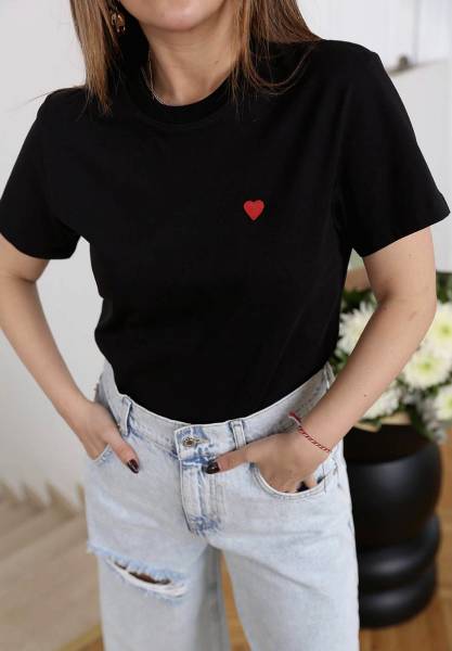 T-shirt "Little Heart" - Black